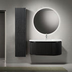 BEGONIA HIGH CABINET - 2 DOORS - HANDLELESS - SOFT CLOSE - REVERSIBLE - 35X160X35 CM - BLACK