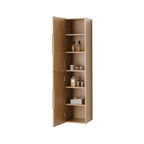 BEGONIA HIGH CABINET - 2 DOORS - HANDLELESS - SOFT CLOSE - REVERSIBLE - 35X160X35 CM - NATURAL OAK