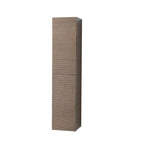 LAYDA HIGH CABINET - 2 DOORS - HANDLELESS - SOFT CLOSE - REVERSIBLE - 35X160X35 CM - DARK WALNUT