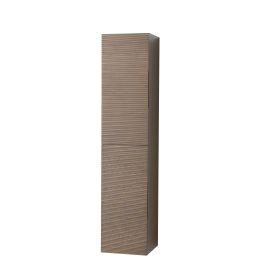 LAYDA HIGH CABINET - 2 DOORS - HANDLELESS - SOFT CLOSE - REVERSIBLE - 35X160X35 CM - DARK WALNUT