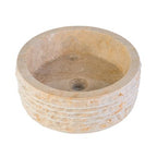 MARBLEEN ALUR WASHBOWL WITH POLISHED INTERIOR - CRÈME 40X15CM