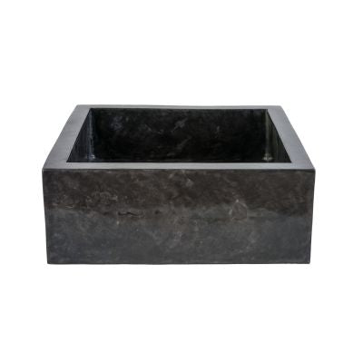 SQUARE COUNTERTOP WASHBOWL FULLY POLISHED - BLACK