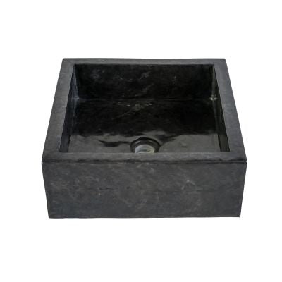 SQUARE COUNTERTOP WASHBOWL FULLY POLISHED - BLACK